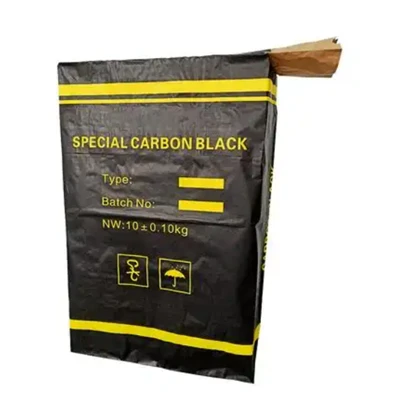 Bolsa de válvula negra de 25 kg de 25 kg de carbono